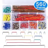 AUSTOR 560 Pieces Jumper Wire Kit 14 Lengths Assorted Preformed Breadboard Jumper Wire with Free Box