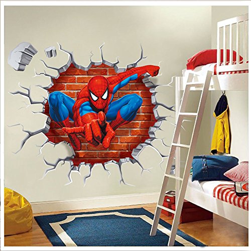 NOMSOCR 3D Wall Stickers, Vinyl Stickers DIY Family Decor Wall Art for Kids Living Room Bedroom Bath - //coolthings.us