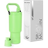Simple Modern Trek Pivot | 30oz Flip Straw Tumbler with Handle | Water Bottle & Boot | Interchangeable Straw & Chug Lids | Insulated Stainless Steel Jug | Gym Sports Outdoors | Baja