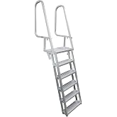 Extreme Max 3005.4122 Deluxe Flip-Up Dock Ladder - 6-Step
