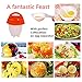 Egg Cooker Hard & Soft Maker and Separators, Poached Boiled Eggs Steamer, BPA Free, No Shell, Non Stick Silicone, AS SEEN ON TV , 6 Egg Cups