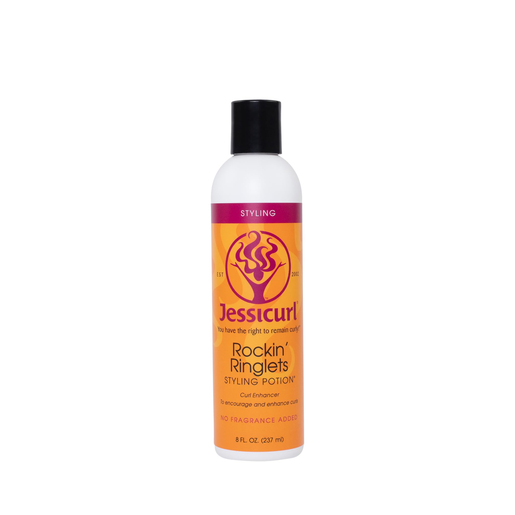 Jessicurl Rockin' Ringlets Styling Potion, No Fragrance Added, 8 Fl oz. Curl Enhancer with Flaxseed Extract, Curl Defining Styler for Curly Hair and Frizz Control