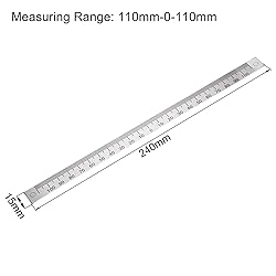 uxcell Center Finding Ruler 110mm-0-110mm Table
