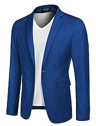 COOFANDY Mens Business Coat Regular Fit Blazer Suit