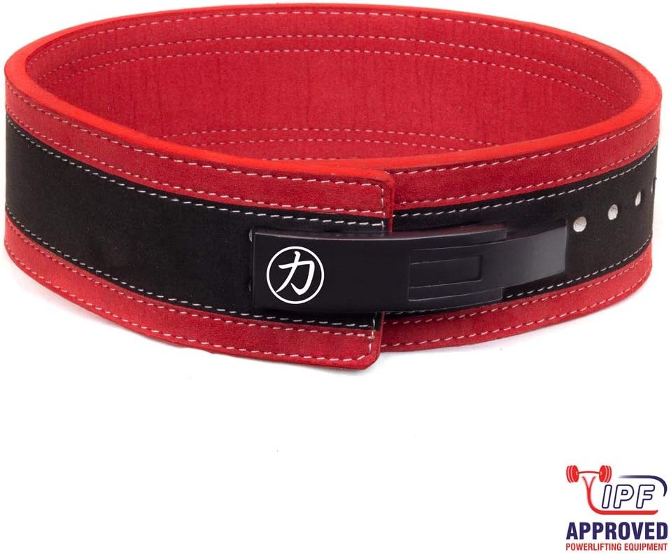 Strength Shop Inferno 13mm Lever Belt - Black and Red - IPF Approved