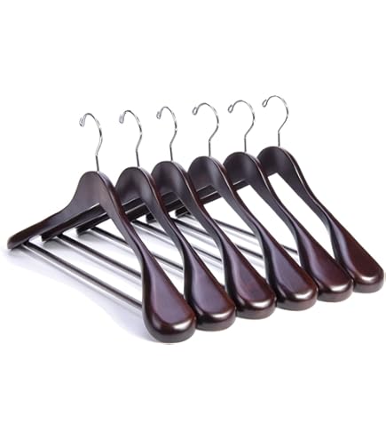 NAKATA HANGER: Made in Japan Wooden Men's Suit Hanger with a