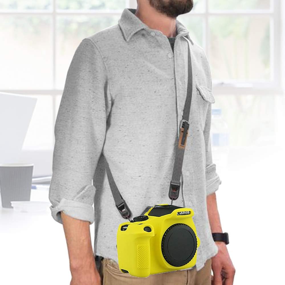 Yisau Canon EOS Rebel T6 T7 Camera Housing Case Silicion Rubber Camera