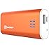 Jackery Bar Premium 6000 mAh External Battery Charger - Portable Charger and Power Bank with Panasonic Battery Cells and Aluminum Shell for iPhone, iPad, Galaxy & Other Smart Devices (Orange)