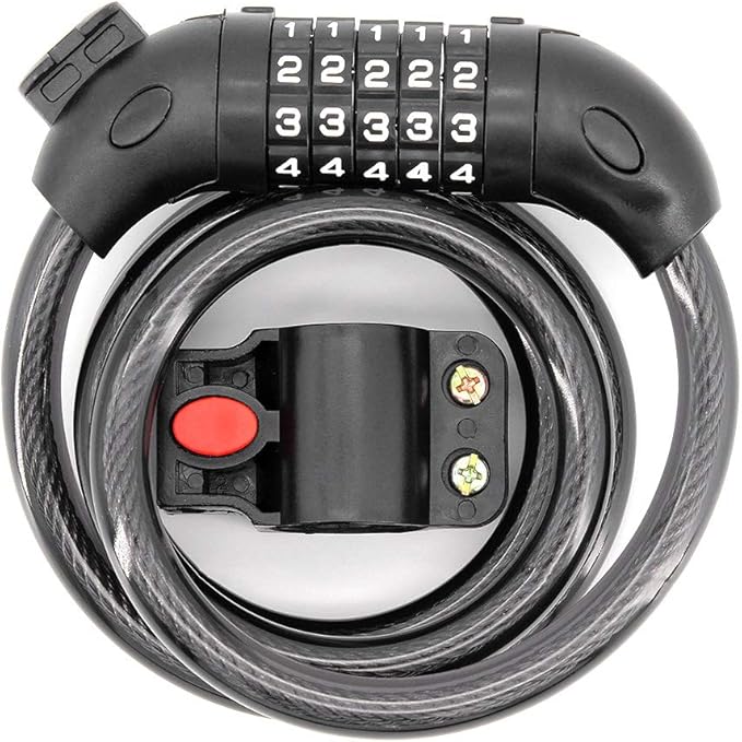 MoYouno Bike Code Lock with 5Digit Number 120cm/1.2cm