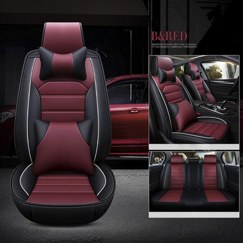 Best pu leather 5 seats car seat cover protector