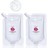 2Pcs Moisturize Clear Lip Gloss, Lip Gloss Base Material Makeup Primers | Lip Oil, Based Supplies, Lip Plumper, Lip Gloss Tubes, Lip Gloss Making Kit, Lipgloss Base