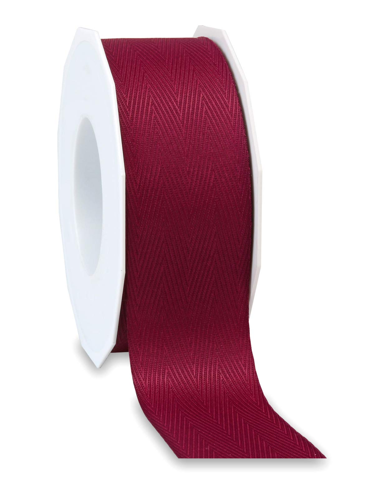 finemark 25 m x 40 mm Decorative Ribbon Love Nature Bordeaux Gift Ribbon Eco Friendly Recycled from 100% Recycled Material Former Bottles from the Mediterranean Sea