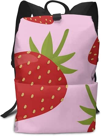 strawberry print backpack