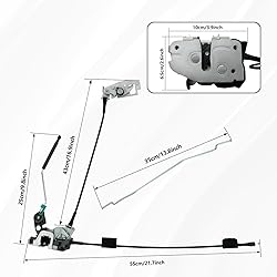 Blycorul Side Door Latch Assembly with Cable