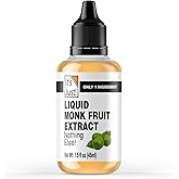 It's Just - Liquid Monk Fruit, No Erythritol, 100% Monkfruit Extract, Non-GMO, Non-Glycemic, No Fillers, 6 Drops = 1 Tsp Suga