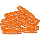 Fight Like a Girl Supporting the Fighters, Admiring the Survivors, Honoring the Taken Silicone Wristband (10 Pack)