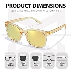Myiaur Polarized Sunglasses for Women, Trendy Big