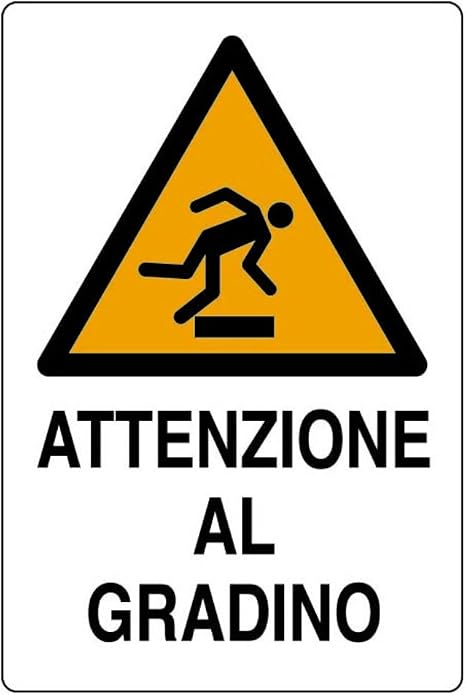 Cartello Alluminio 'USCIRE ADAGIO' - 30x20 Cm Per Esterni - Foto 11