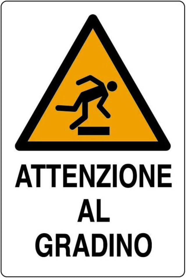 Panneau Avertissement Aluminium 30x20 Cm 'Entrer Et Sortir Doucement' – Idéal Pour Entrepôts, Garages