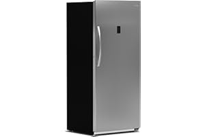 KoolMore 21 cu. ft. Upright Convertible Freezer/Refrigerator, 2-in-1 Appliance, Great Storage for Fresh or Frozen Food and Drinks, Clear Shelves and Drawers [Silver] (KM-RUF-21S)