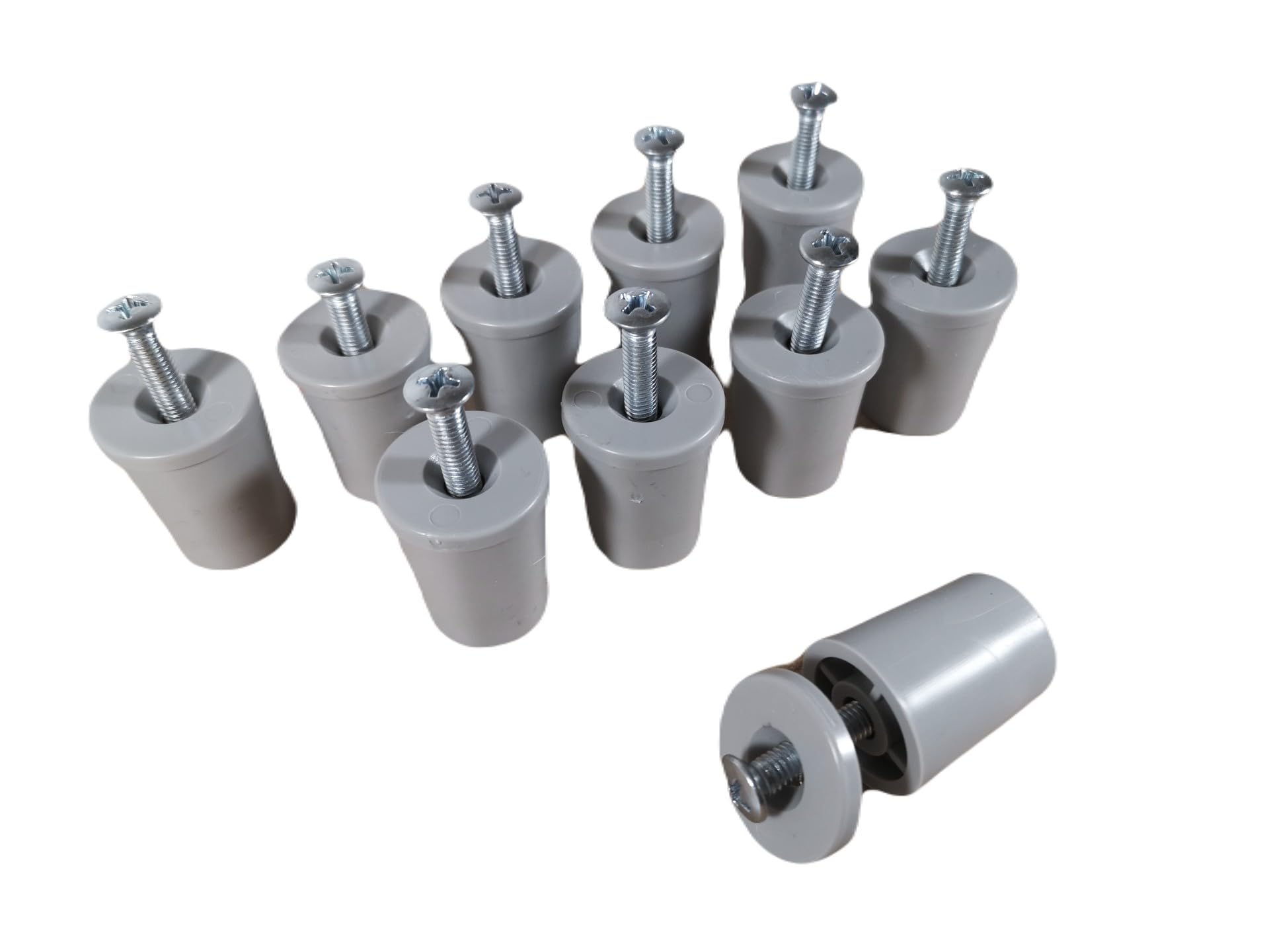 Rolatec Set of 10 Roller Shutter Stoppers 28 mm Long Grey
