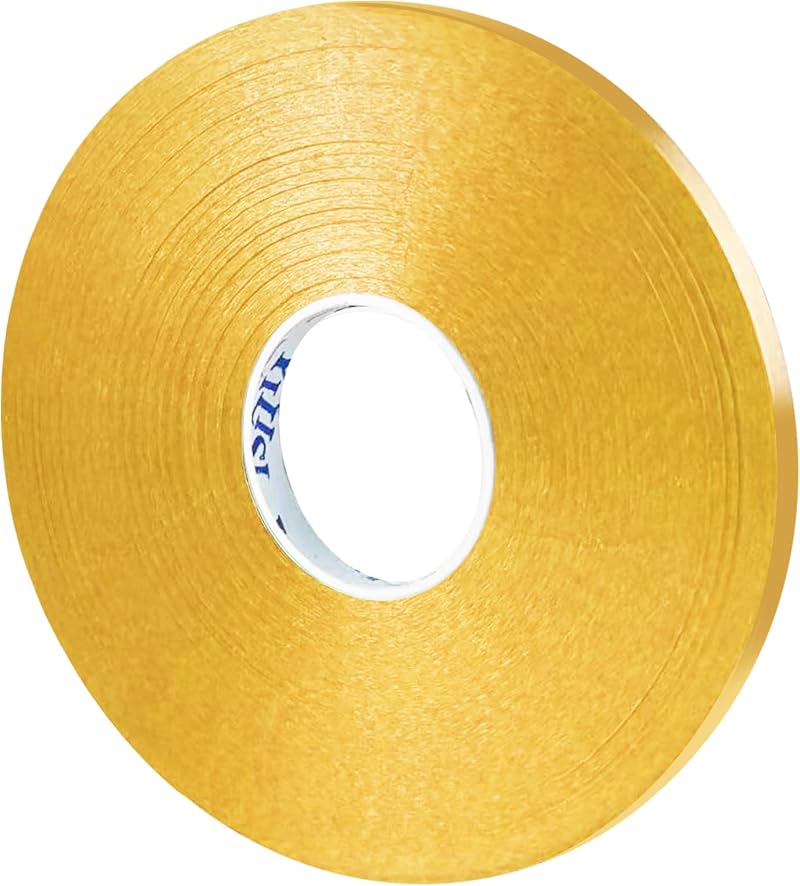 DONQL Balloon Ribbon Curling Ribbon 50M Gold 5mm Gift Wrapping