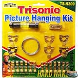 Trisonic TS-H309 Hanging Kit Picture Photo Painting Plaque Art Level Tool Wire Nails Hooks Hanger