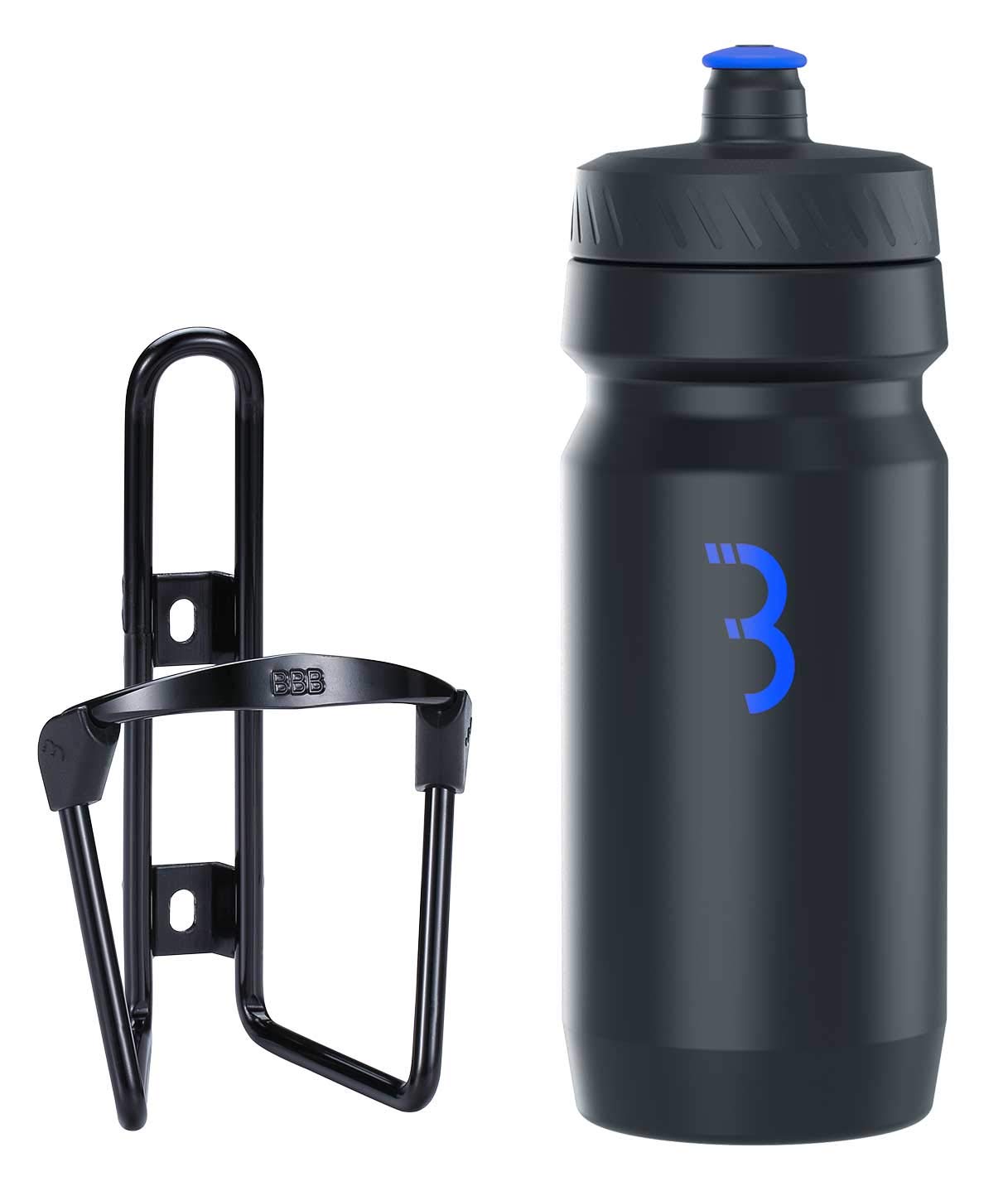 BBB Cycling FuelTank And CompTank Bike Water Bottle Holder With BPA-free Bike Water Bottle I Bike Bottle Cage And Bottle Set I Universal Fit 550ml I BBC-03C