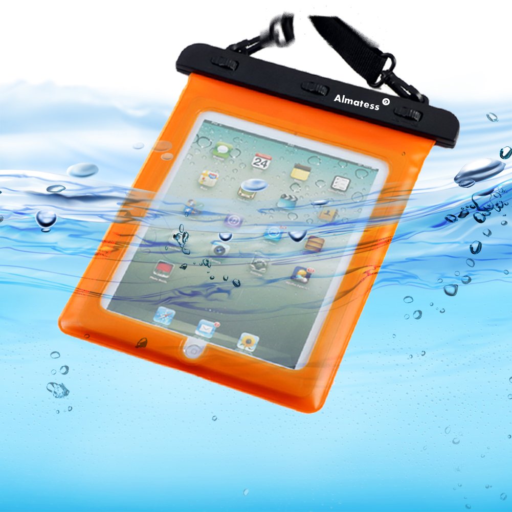 Almatess Universal Waterproof Tablet Case with Lanyard