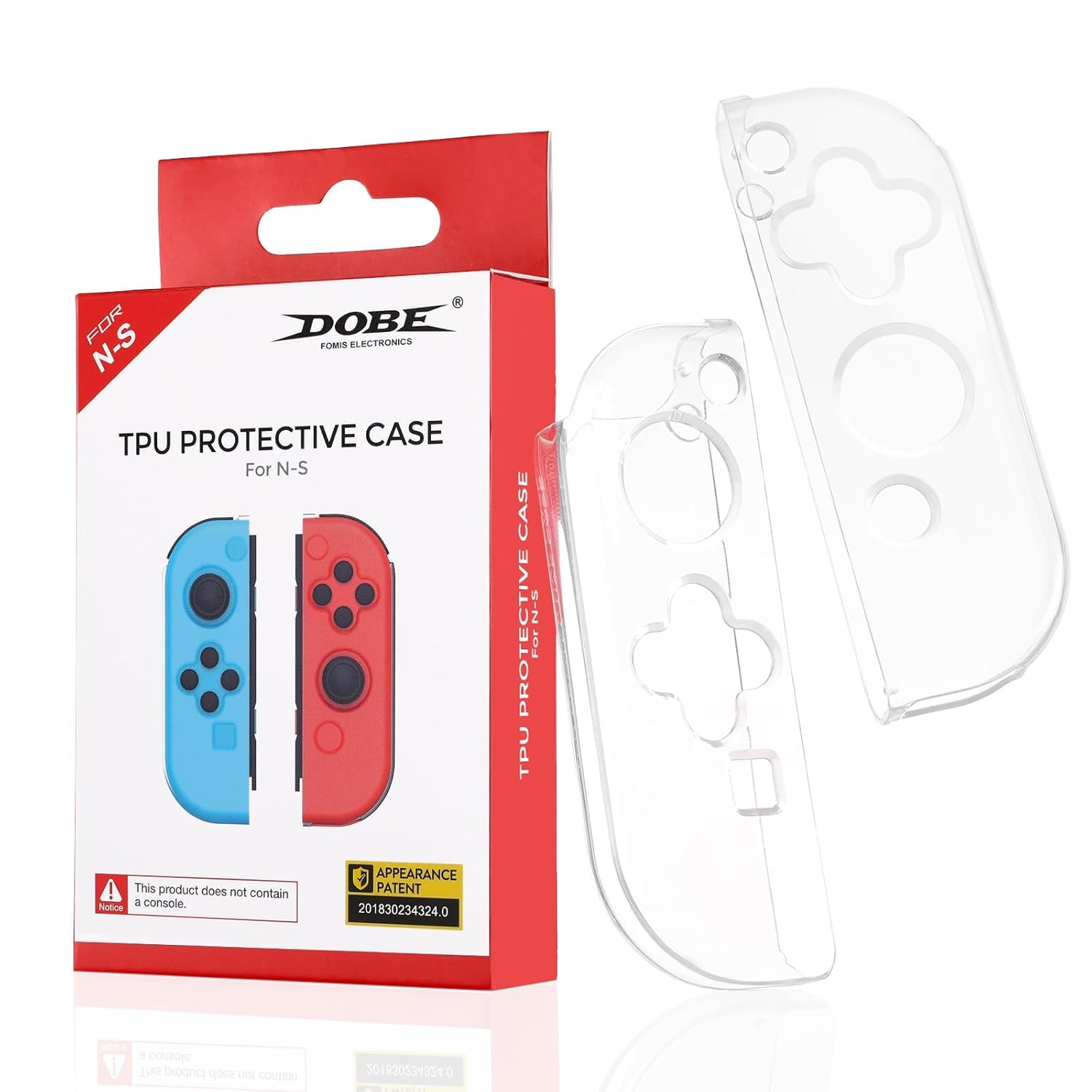 Soft TPU Case Cover for Nintendo Switch Joy-Con, Clear Protective Case Compatible with NS Joy Cons Handheld Controller