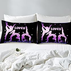 Erosebridal Gymnastics Bed Sheets Twin Size Girls