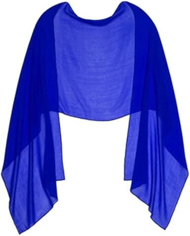 blue chiffon wrap