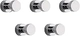 bgl Round Copper Wall Hooks Set 5 Modern Minimalist Heavy Duty Coat Bathroom view 1