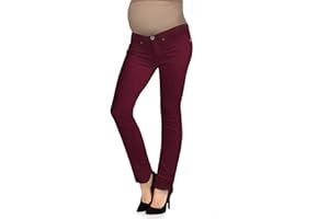 Hybrid & Company Super Comfy Stretch Women's Maternity Bootcut Jeans with Real Pockets