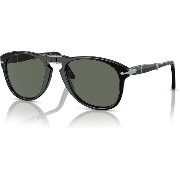 Amazon.com: Persol Unisex PO3210S Round Sunglasses, Black  display picture 3