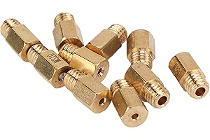 Srliya Carburetor Main Jet Kit, Brass Hex Style Replacement for Mikuni VM TM TMX, with Solid Structure and Oil, Fit Models 30
