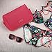 CHICECO Large Makeup Bag Toiletry Bag for Women Skincare Cosmetic Pouch - Rose Red