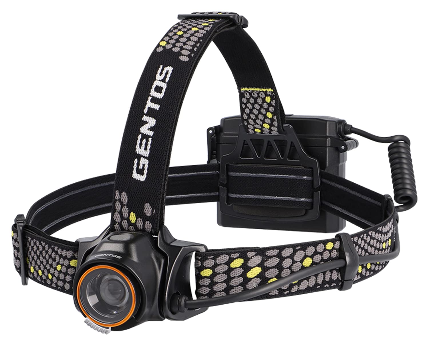 GENTOS(ジェントス) LED ヘッドライト USB充電式(専用充電池/単3電池) 強力 550ルーメン ブラック 防水 ロングレンダー LR-H534H 長距離照射 約230m商品画像