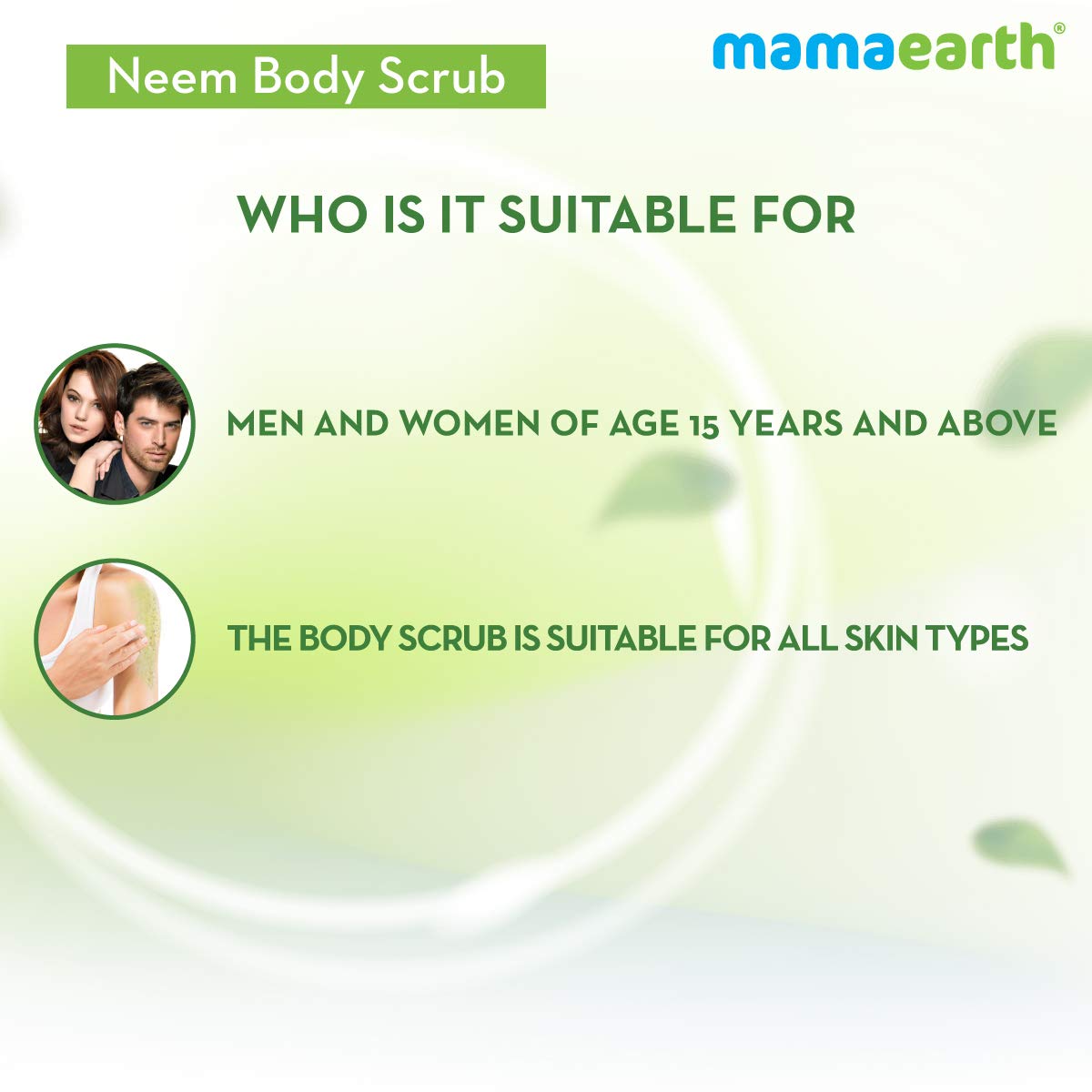 mamaearth neem body scrub