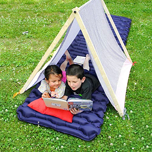 V VONTOX Camping Sleeping Pad - Mat, (Large) Ultra Light Inflatable Sleeping Mat, Suitable for Camping, Backpacking, Hiking, Outing,Mountaineering,Best Self-Help Mat, Inflatable and Compact