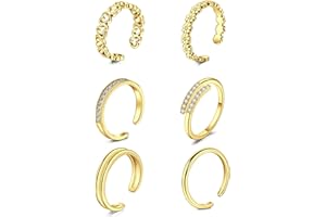 QWALIT Toe Rings for Women Gold Toe Ring Gold Ankets for Women Silver Toe Ring Stainless Steel Waterproof Trendy Anklet no Tarnish