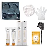 GK HAIR Global Keratin The Best Consumer Box Kit (10.1 Fl Oz/300ml) Smoothing Keratin Treatment Professional Brazilian Complex Blowout Straightening For Silky Smooth & Frizzy Hair