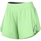 Nike AeroSwift Women's Dri-FIT ADV Mid-Rise Brief-Lined 3" Running Shorts (Vapor Green/Black, FN2328-376)