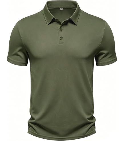 MAGCOMSEN Men's Polo Shirts Short Sleeve Golf Quick Dry Collared