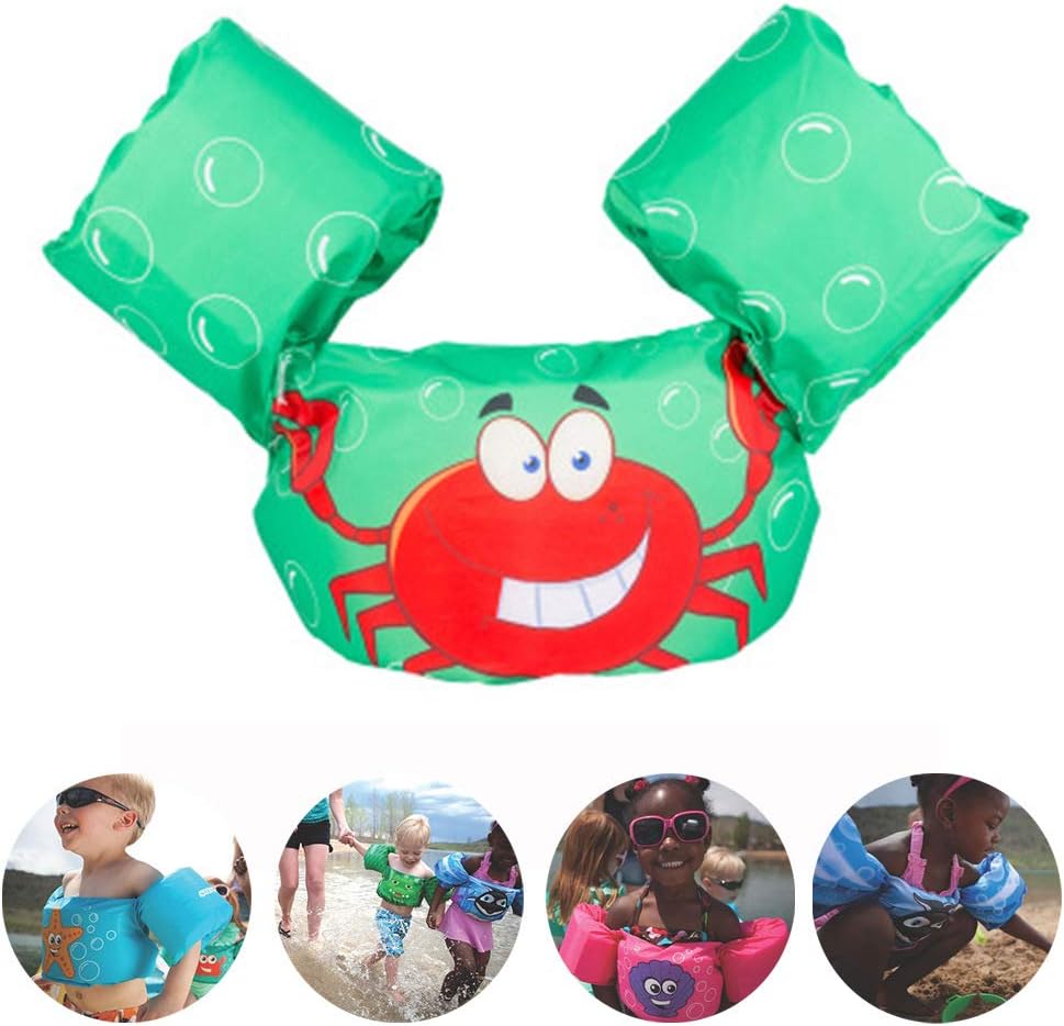 INVECHI Swim Aids for Toddlers - Swim Life Jacket for Kids Swim Aid Floater Life Vest Children's Swimwear Beginner Swimming Aids Swimming Sleeve