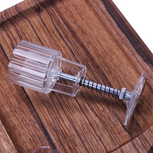 Moon Cake Mold Cookie Stamps with 6 Stamps, 50g Cookie Press Mid Autumn Festival DIY Decoration Hand Press Cutter Cake Mold
