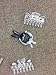6pcs Long Clear Plastic Mini Hairpin 14 Claws Hair Clip Clamp Barrette DIY Accessories Hairpin for Women and Girls