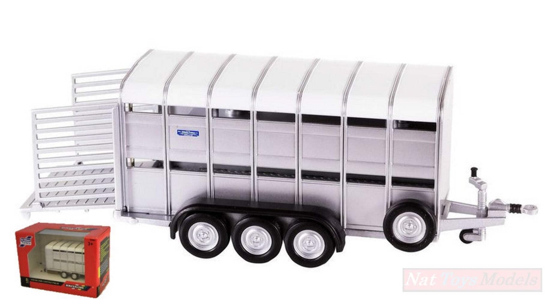 SCALE MODEL COMPATIBLE WITH CARRO BESTIAME IFOR WILLIAMS LIVESTOCK TRAILER 1:32 BRITAINS LC40710
