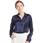 LilySilk Silk Blouse for Women 100% Pure Silk Long Sleeves Cool Smooth Tops