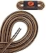 OrthoStep Thin Round Athletic Nylon Brown - Tan Combo 60 inch Shoelaces - Fused Tips - Work Boot Laces 2 Pair Pack